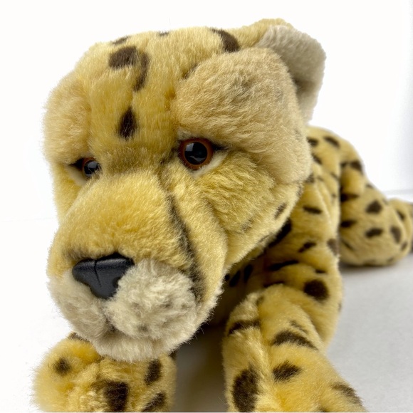 Ganz Cheetah 18" Plush H11951 Stuffed Animal Gold Black Spots Toy Wildcat VTG - Picture 2 of 8